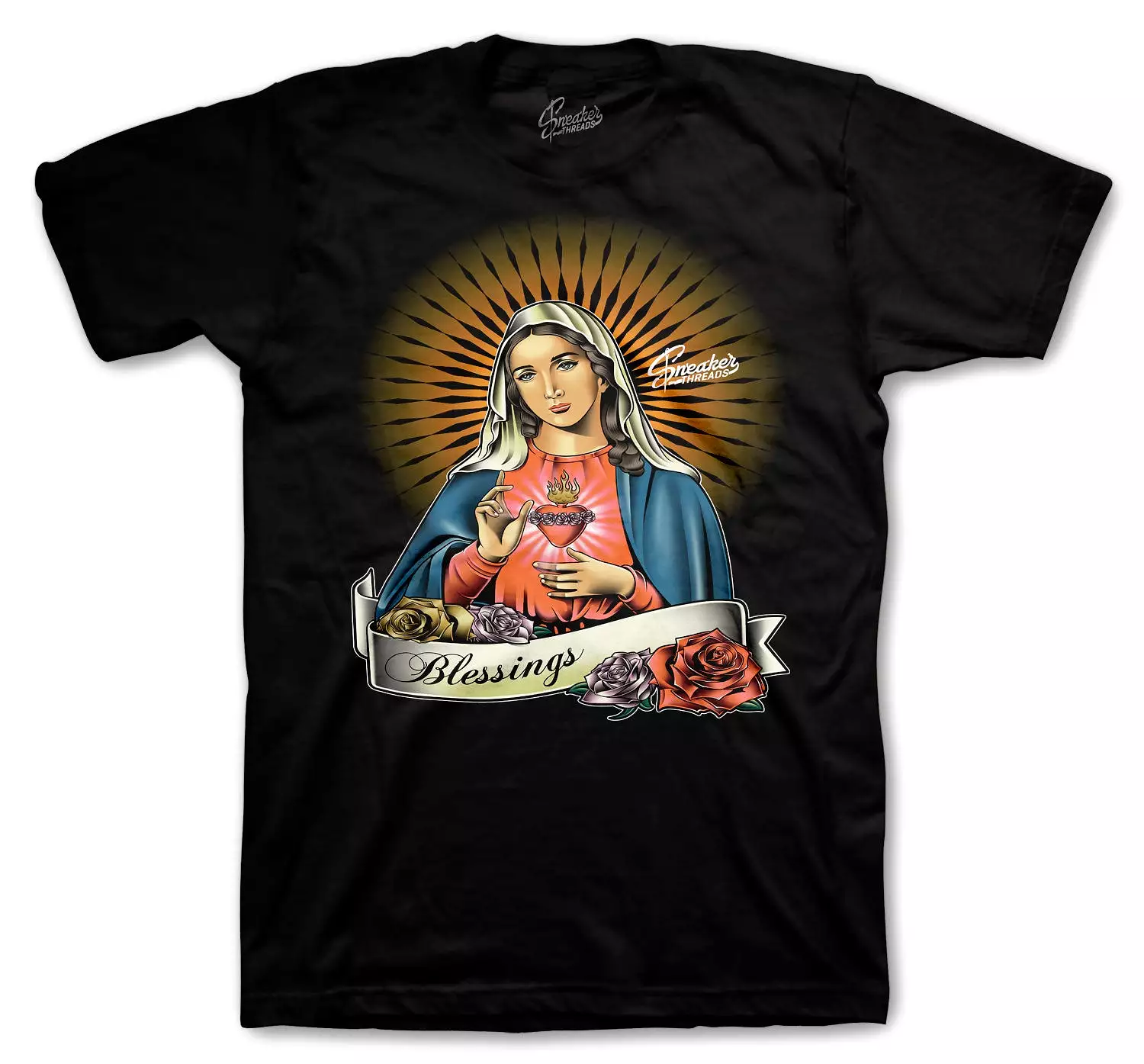 350 Mx Oat Shirt - Virgin Mary - Black