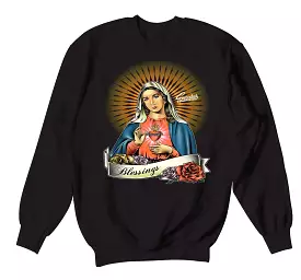 350 Mx Oat Sweater - Virgin Mary - Black