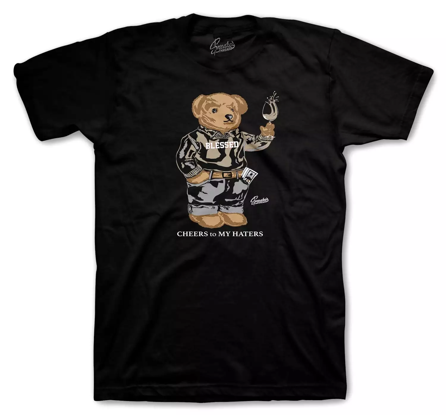 500 Stone Shirt - Cheers Bear - Black