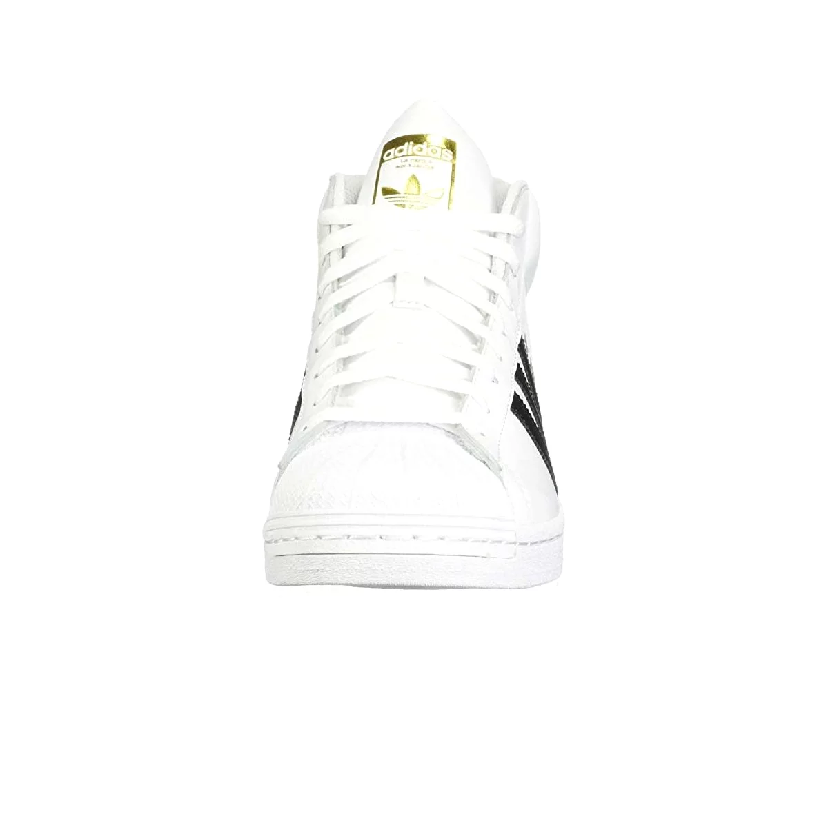 Adidas GS (Grade School) Pro Model Cloud White/Core Black/Gold Foil