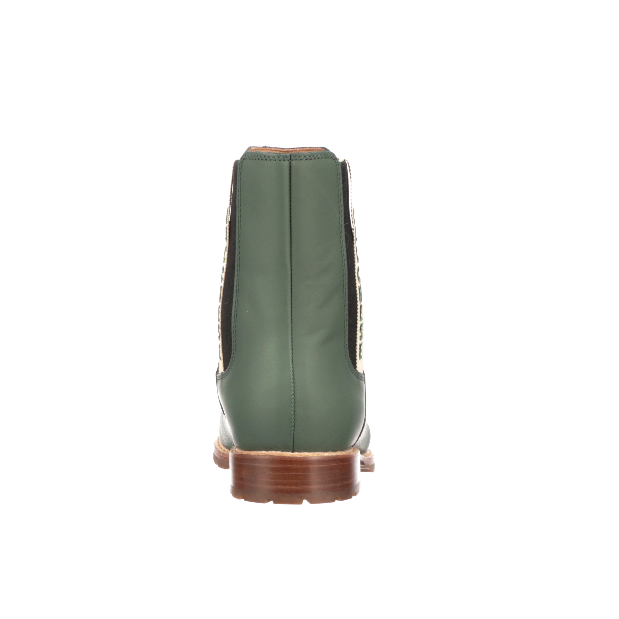 All-Weather Ladies Garden Boot :: Military Green + Black