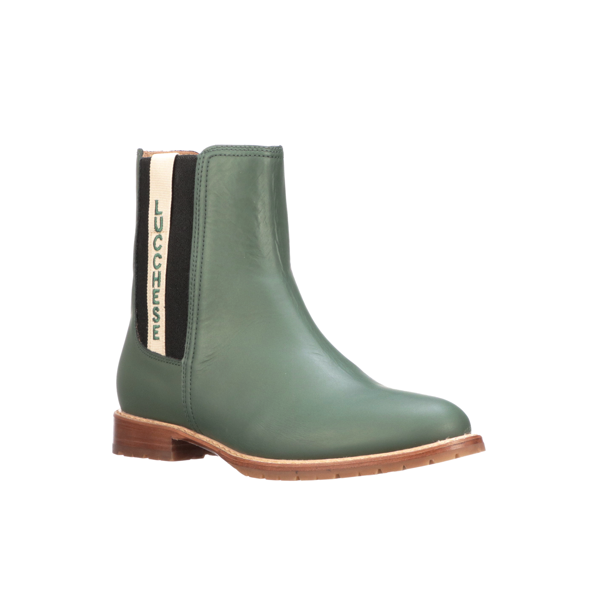 All-Weather Ladies Garden Boot :: Military Green + Black