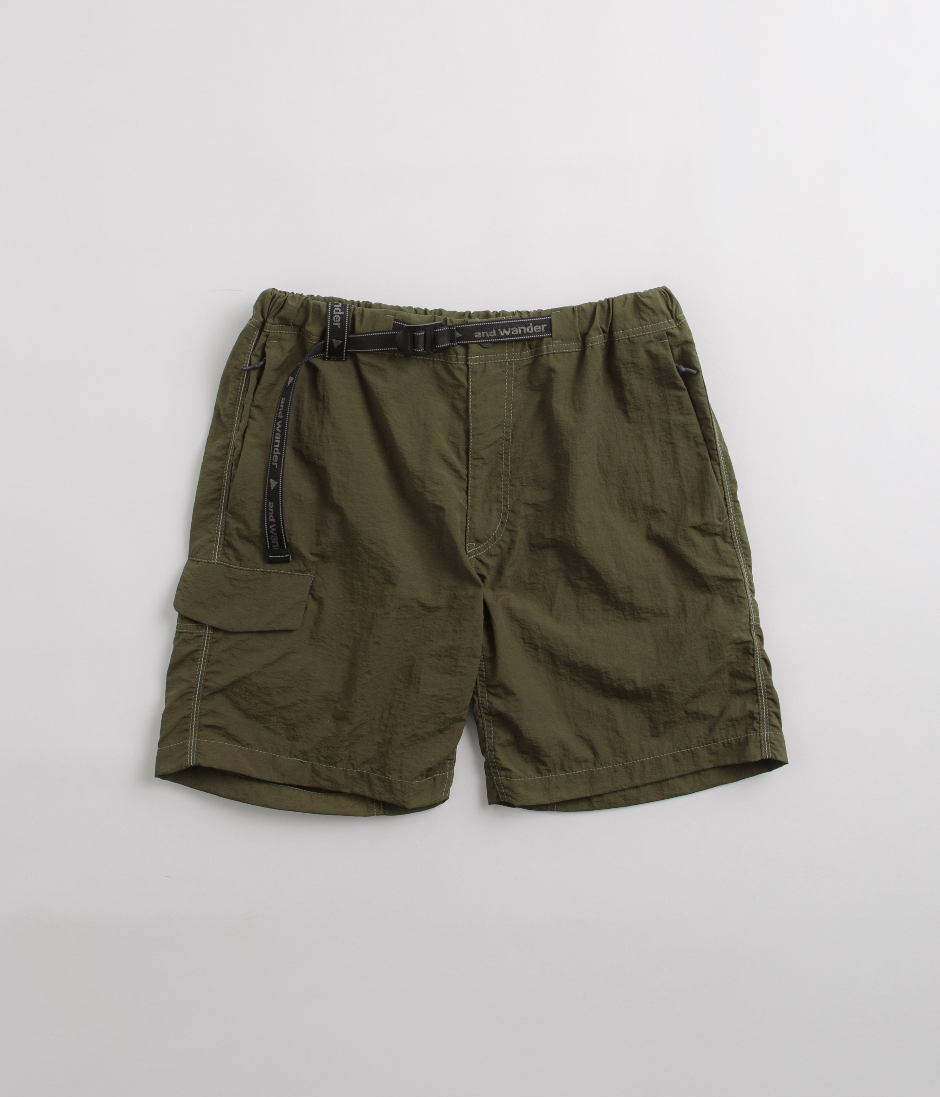 and wander Ny Taffeta Hiker Shorts - Dark Khaki