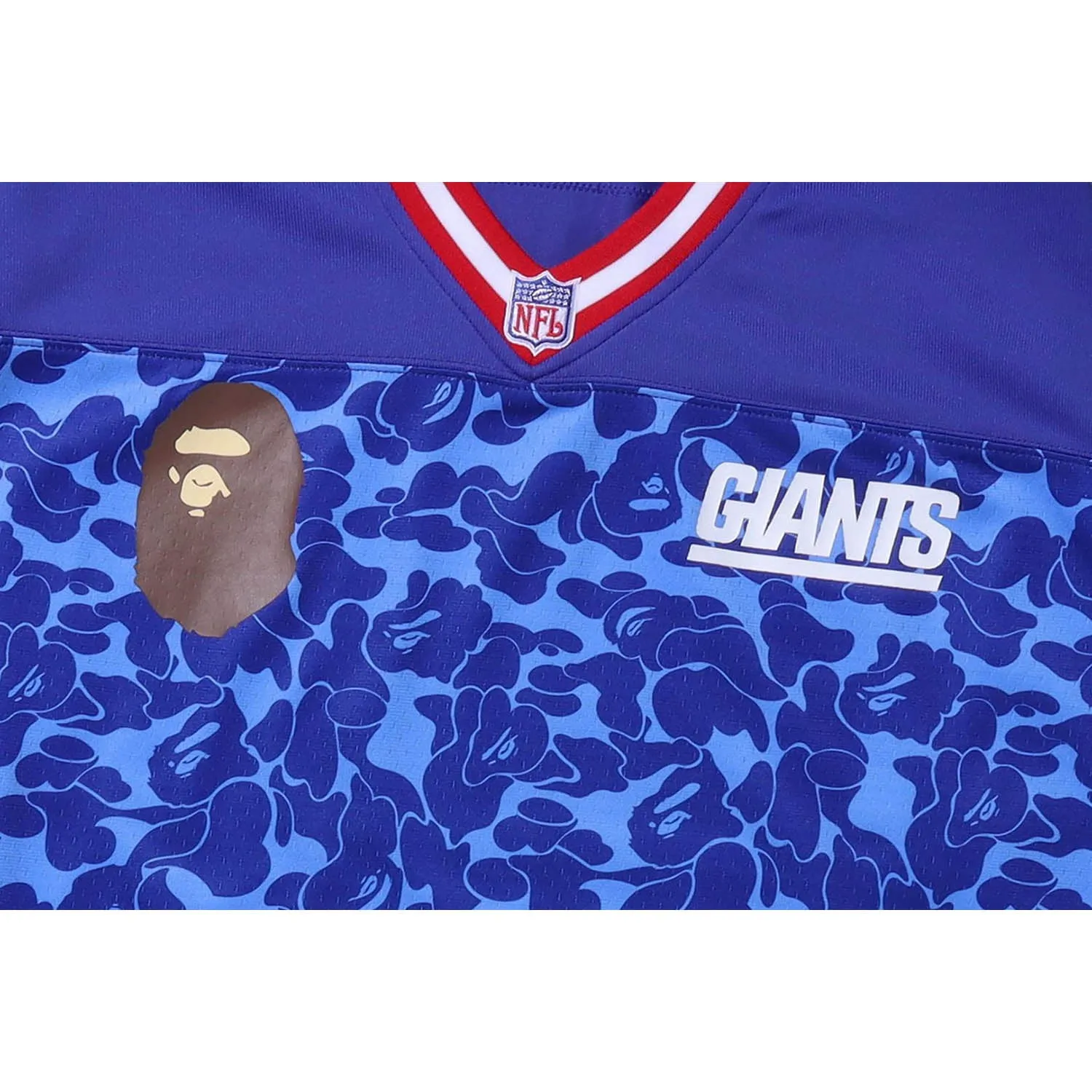 BAPE X MITCHELL & NESS NFL NEW YORK GIANTS LEGACY JERSEY MENS