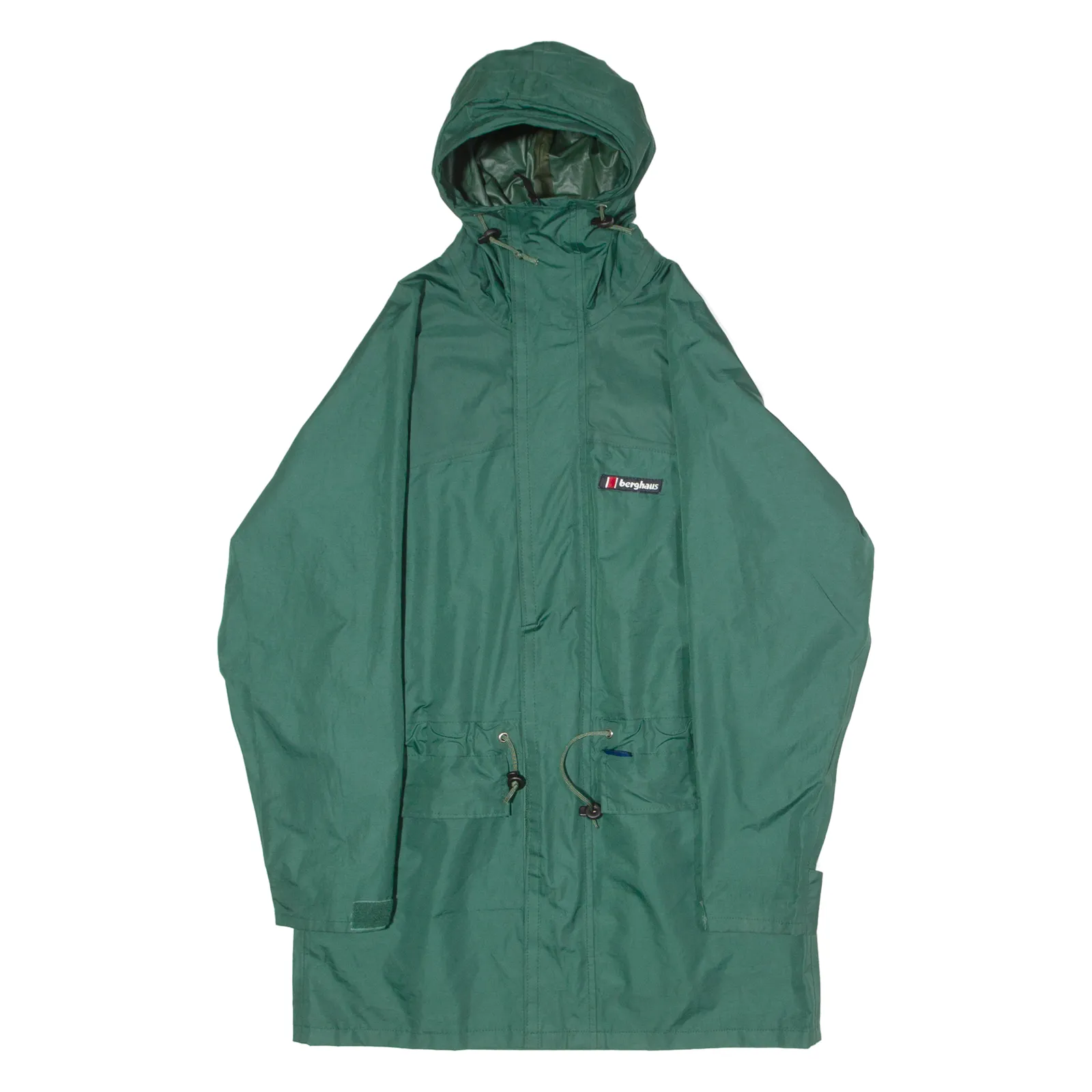 BERGHAUS Mens Coat Green 90s Hooded M