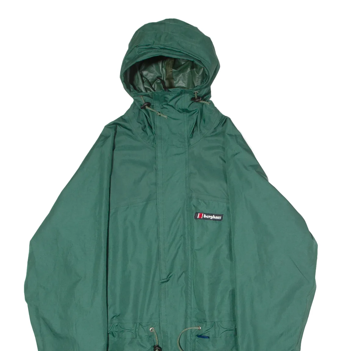 BERGHAUS Mens Coat Green 90s Hooded M