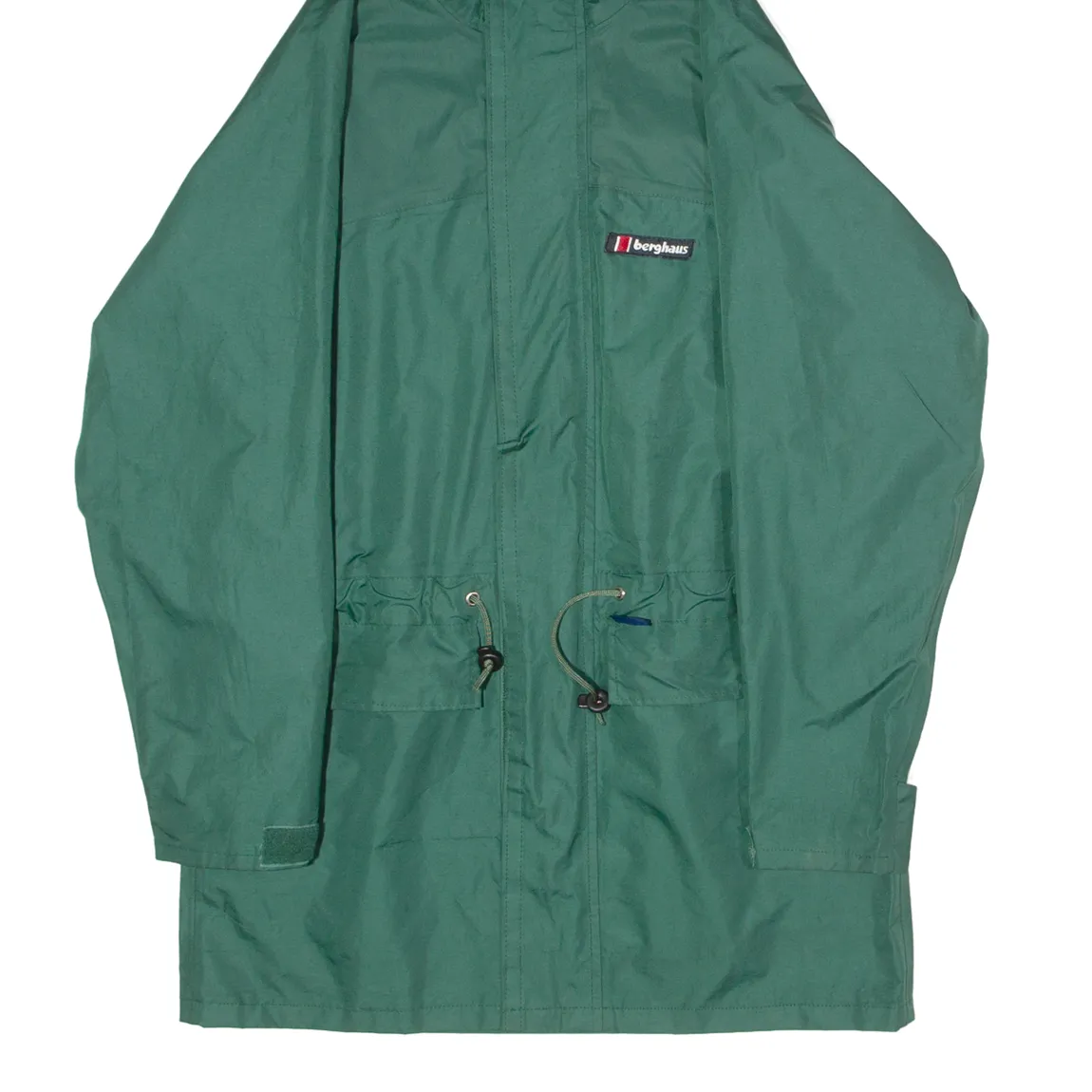 BERGHAUS Mens Coat Green 90s Hooded M