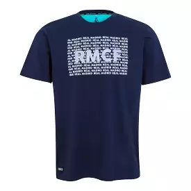 Bernabéu Neon Lights Camiseta Hombre Estampado RMCF Azul