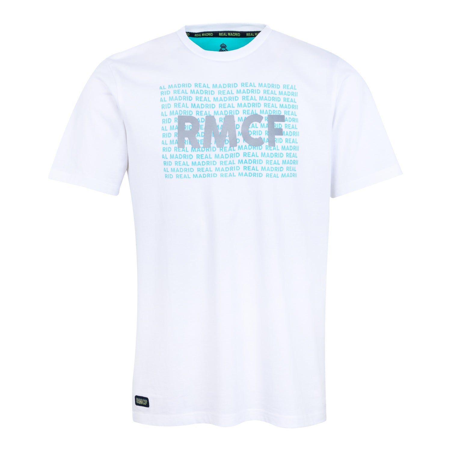 Bernabéu Neon Lights Camiseta Hombre Estampado RMCF Blanco