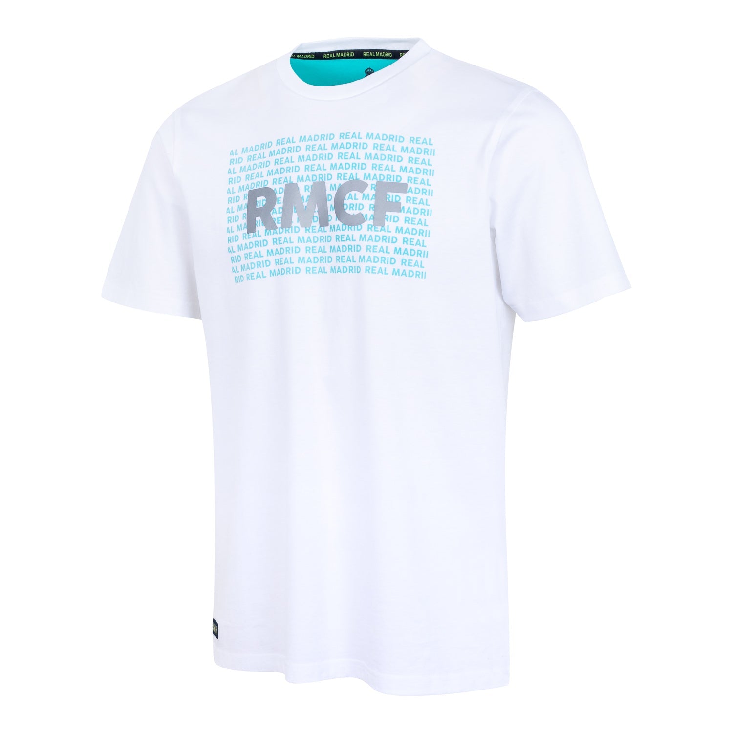 Bernabéu Neon Lights Camiseta Hombre Estampado RMCF Blanco