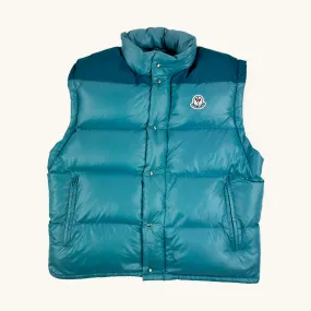 Blue 80s Moncler Grenoble Puffer Jacket Coat Gilet (M)