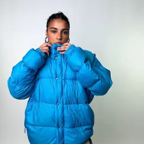 Blue 80s Moncler Grenoble Puffer Jacket Coat (XL)