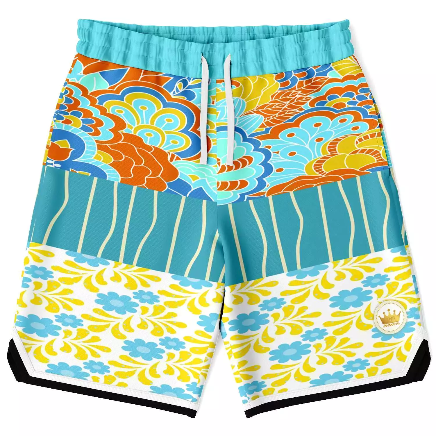 Blue Bullwinkle Unisex Basketball Shorts