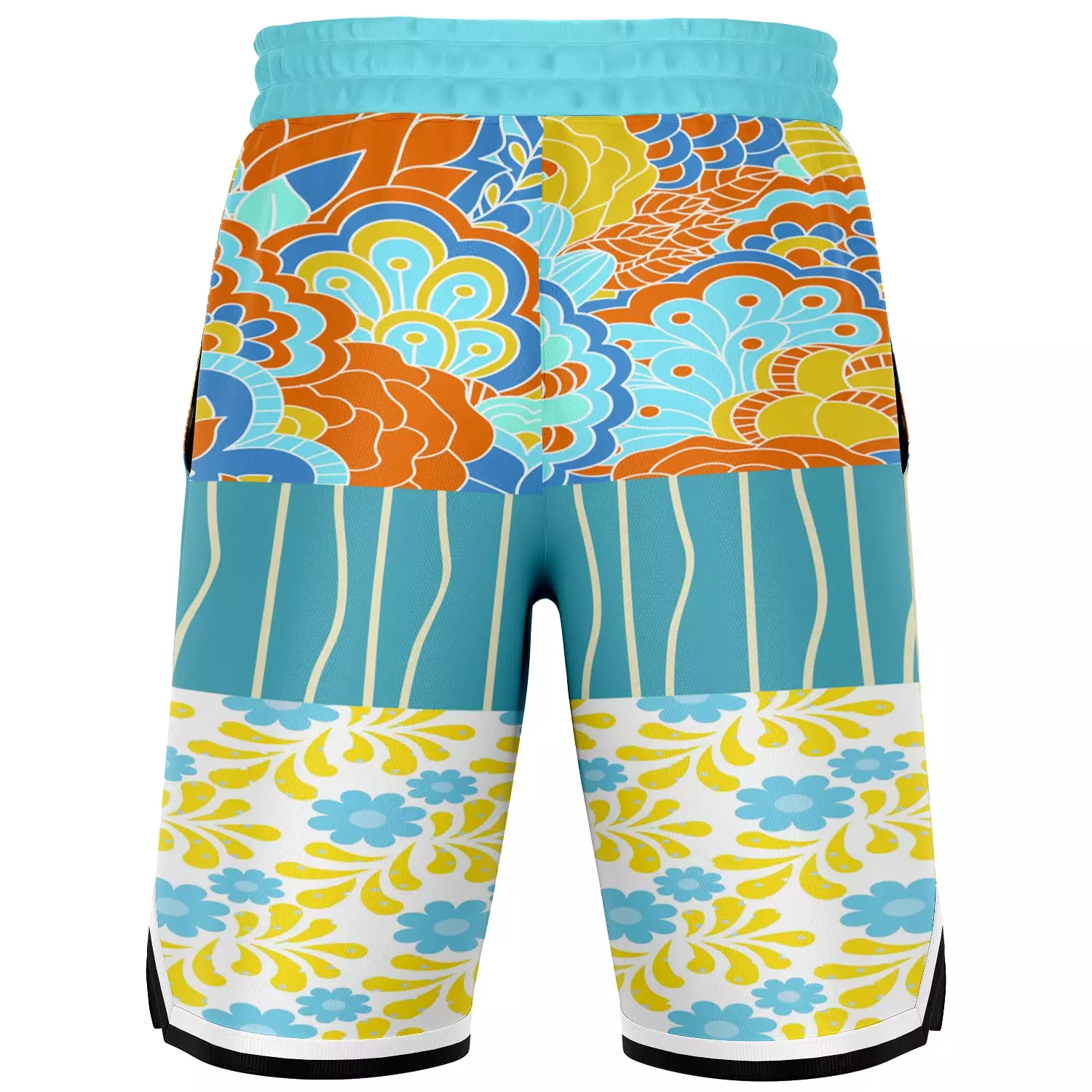 Blue Bullwinkle Unisex Basketball Shorts