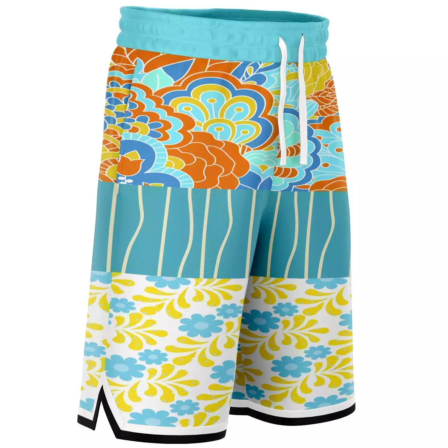 Blue Bullwinkle Unisex Basketball Shorts