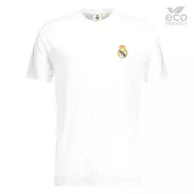 Camiseta Blanca Hombre ECO Essentials Real Madrid Escudo Color