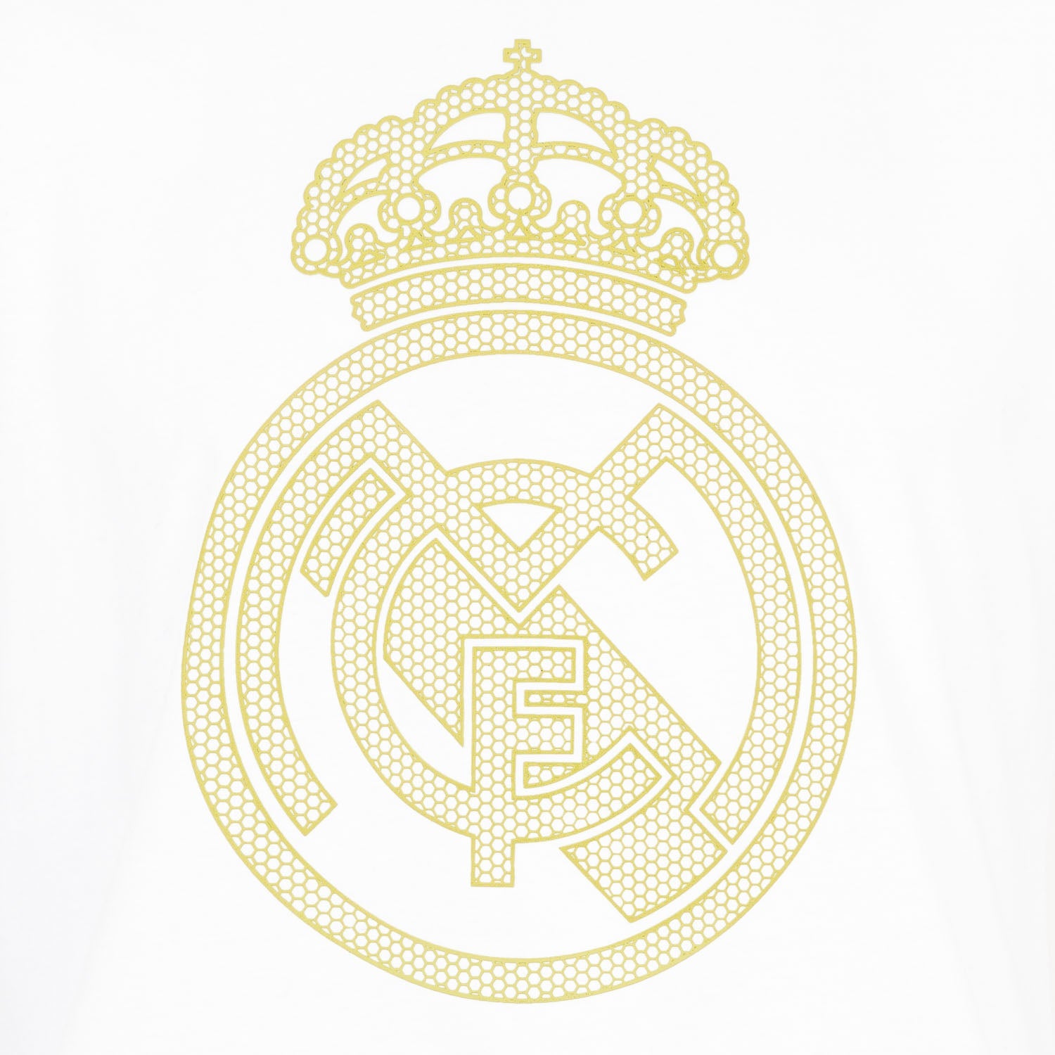 Camiseta Escudo Hombre Blanca/Lima Real Madrid