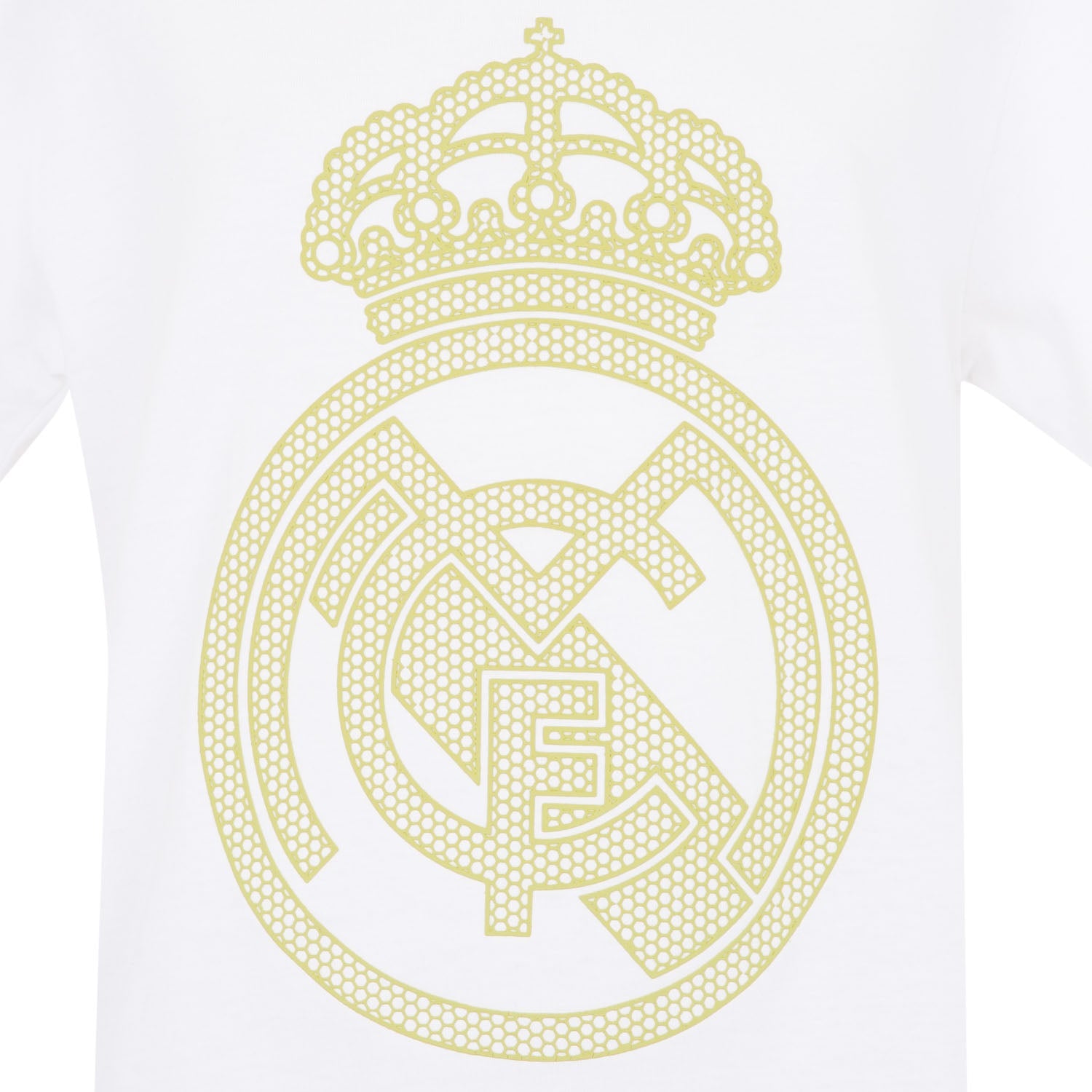 Camiseta Escudo Niños Blanca/Lima Real Madrid