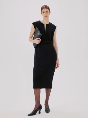 Cape Back Sheath Dress