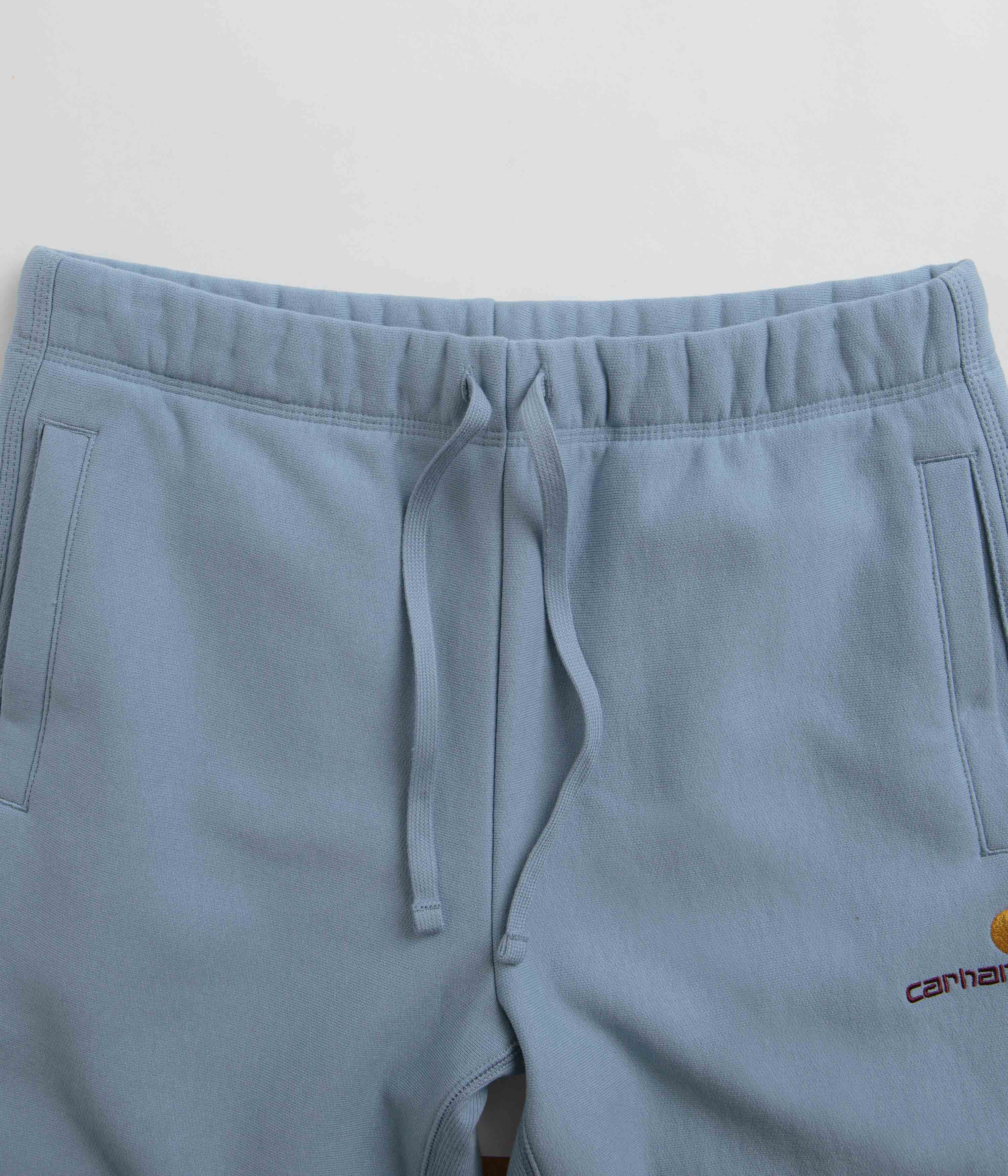 Carhartt American Script Sweat Shorts - Frosted Blue