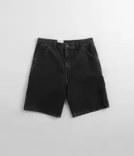 Carhartt Single Knee Shorts - Black Stone Washed