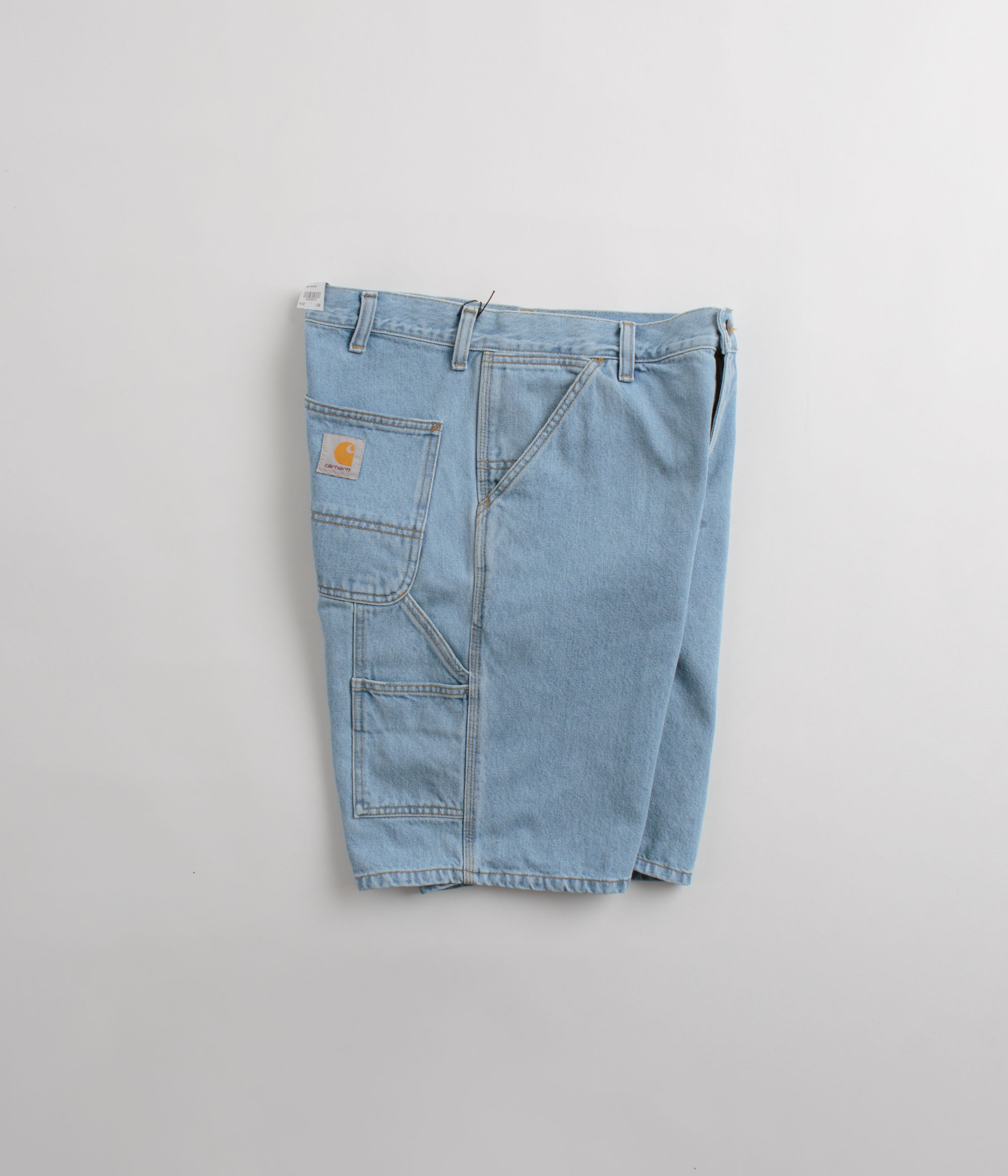 Carhartt Single Knee Shorts - Heavy Stone Bleached Blue