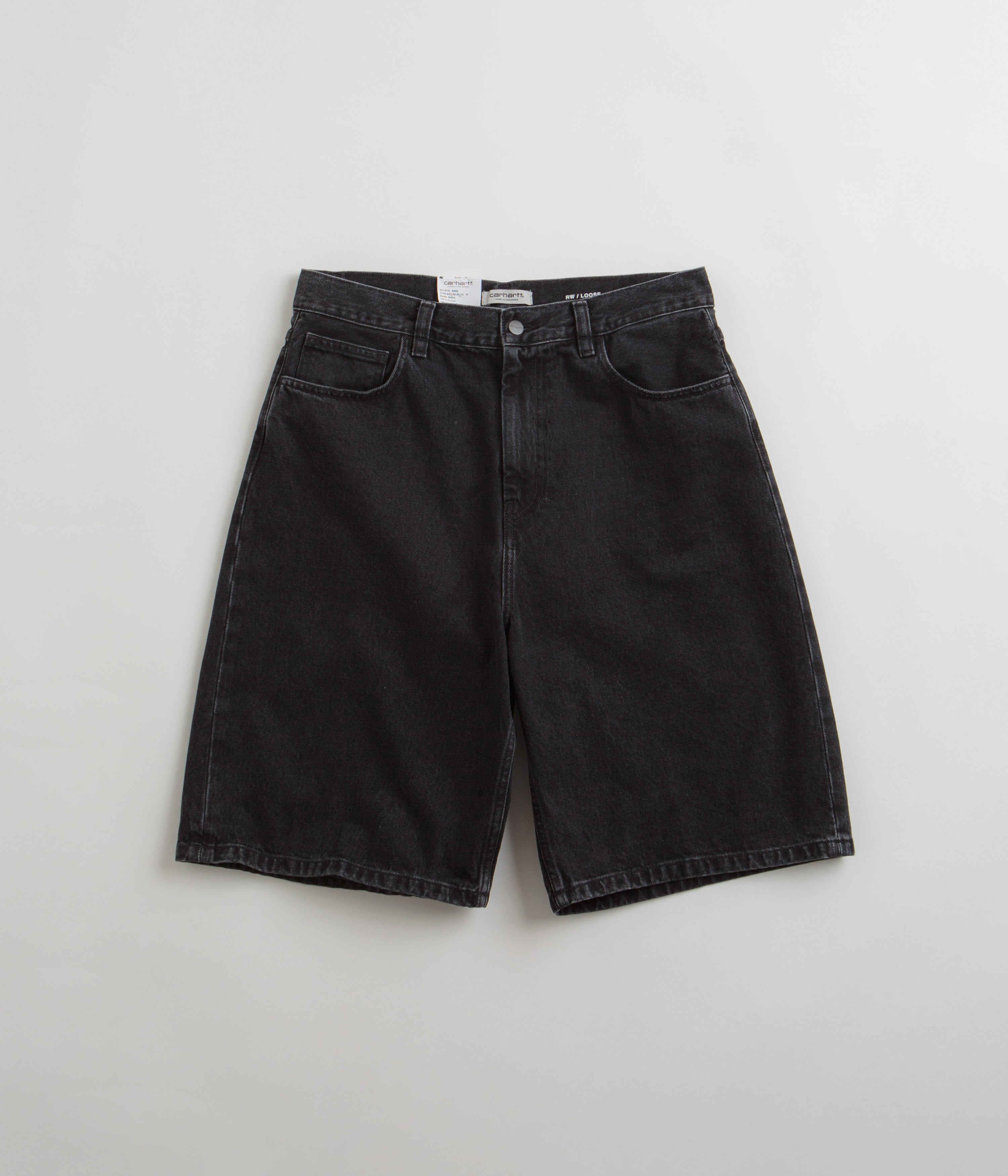 Carhartt Womens Brandon Shorts - Black Stone Washed