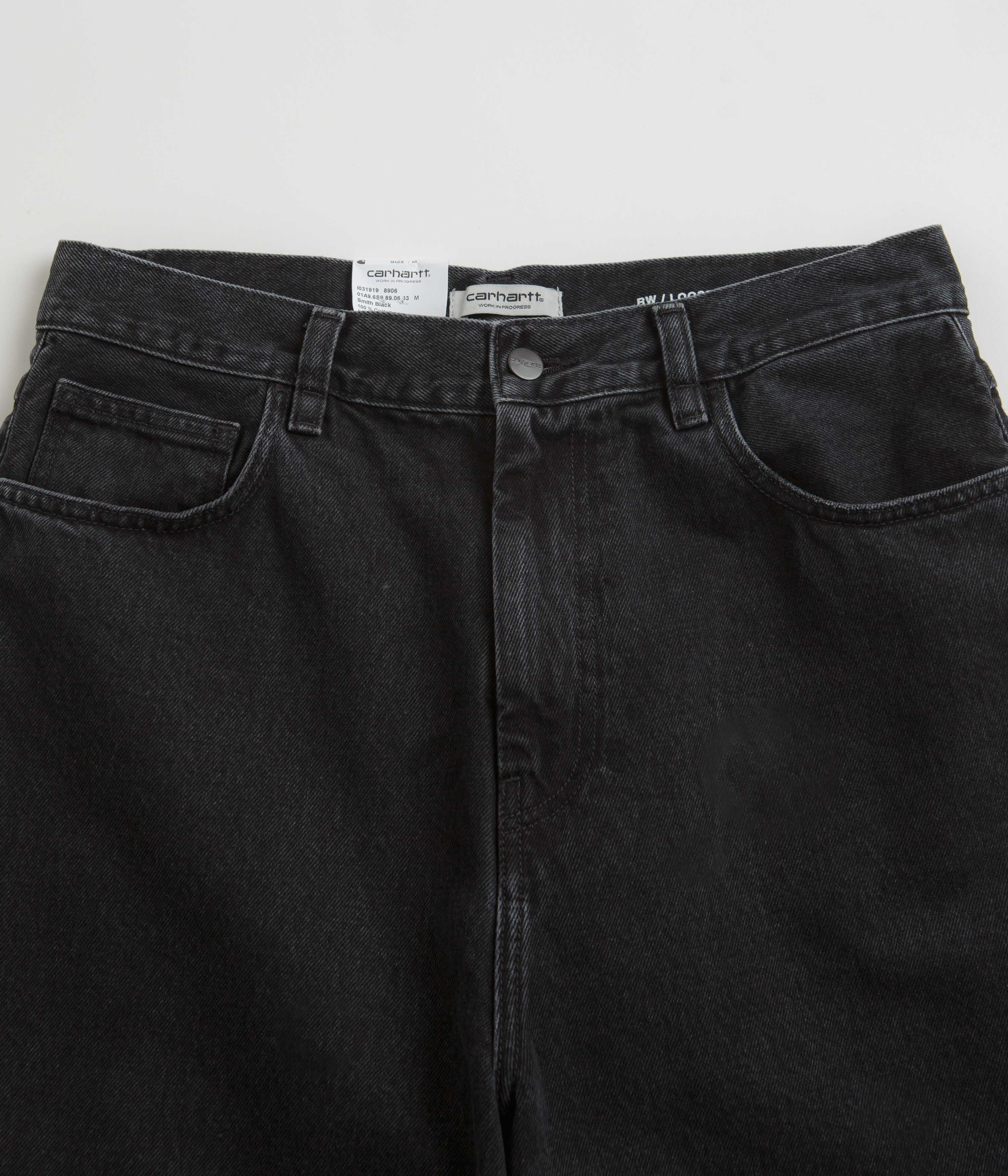 Carhartt Womens Brandon Shorts - Black Stone Washed