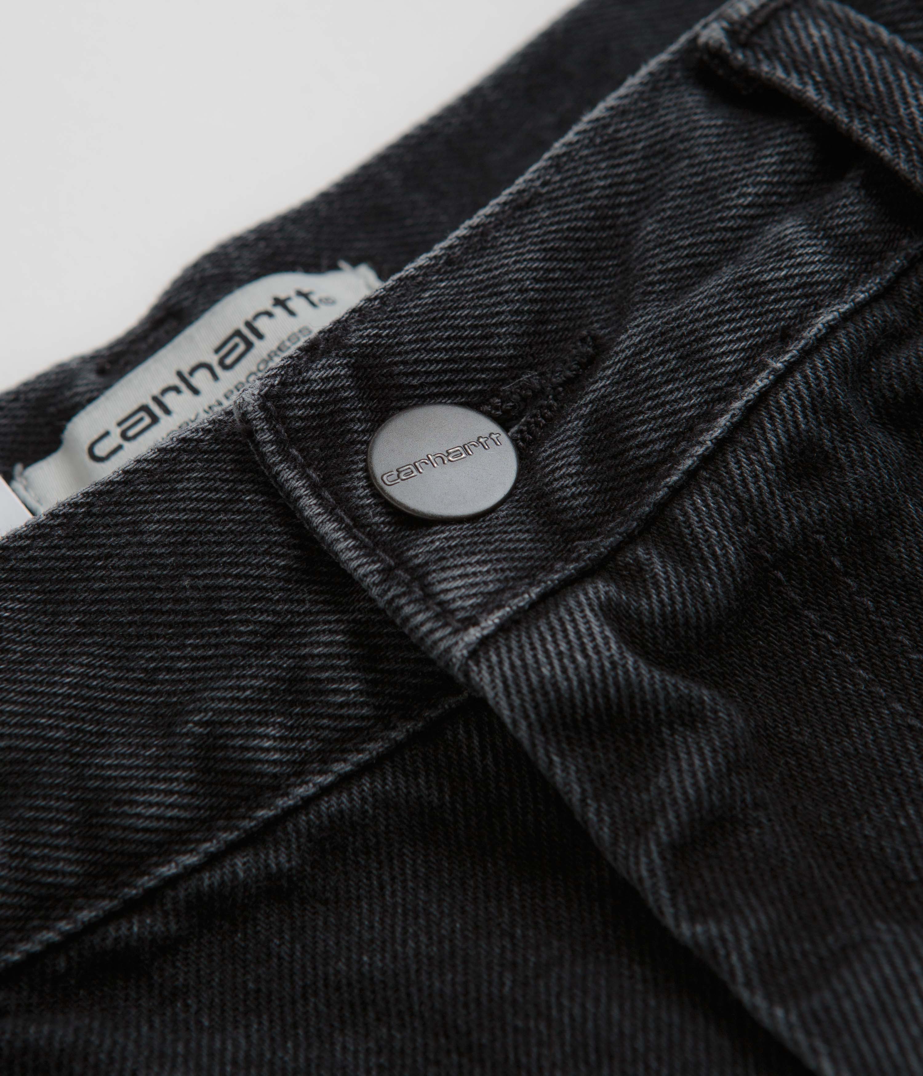 Carhartt Womens Brandon Shorts - Black Stone Washed