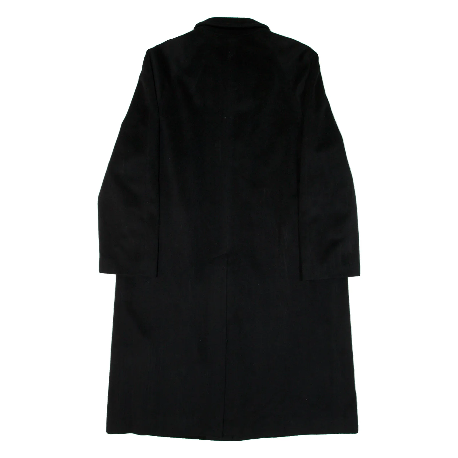 CERRUTI Mens Overcoat Coat Black Knit Cashmere XL