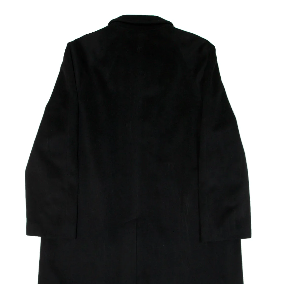 CERRUTI Mens Overcoat Coat Black Knit Cashmere XL