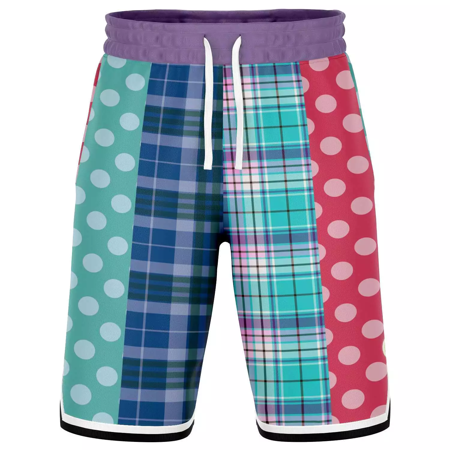 Cerulean Polka Dot Basketball Shorts