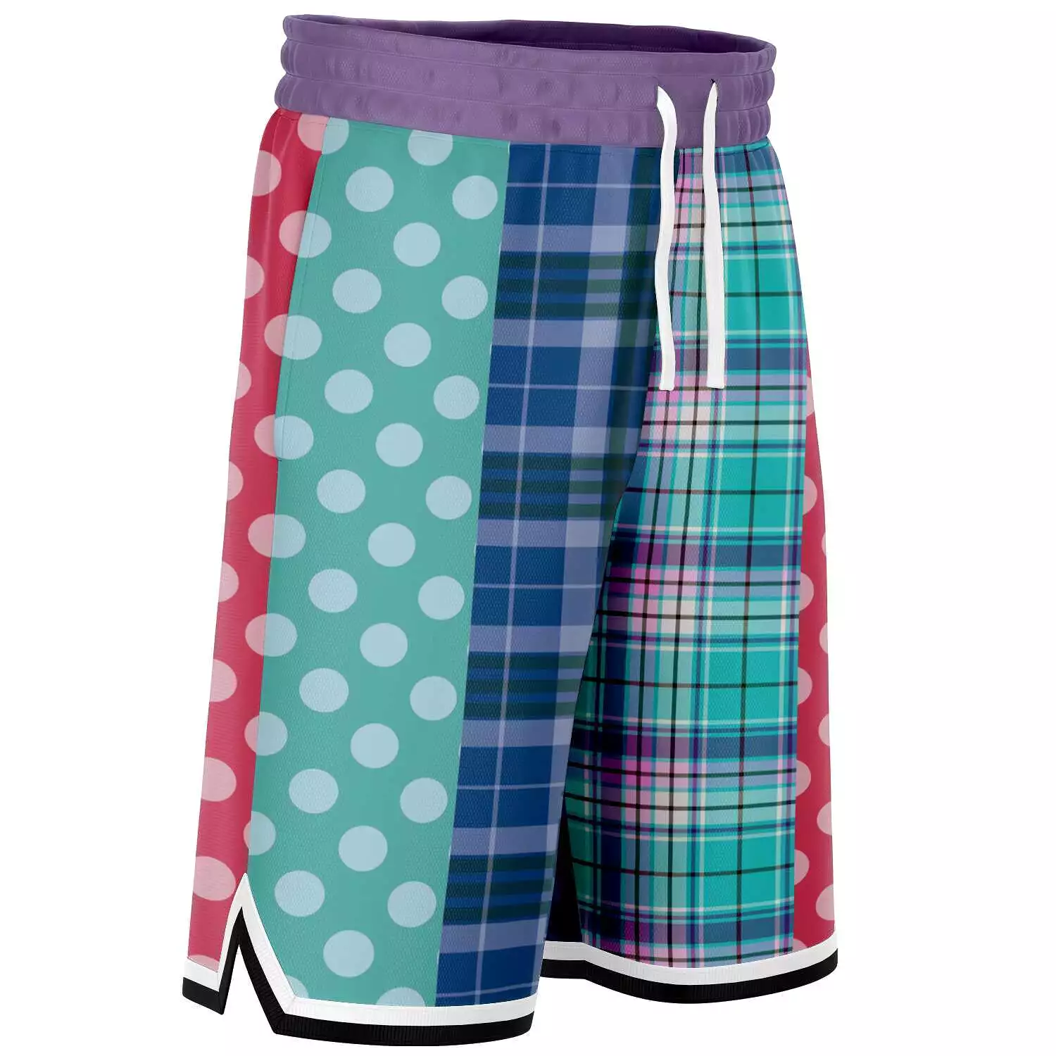 Cerulean Polka Dot Basketball Shorts