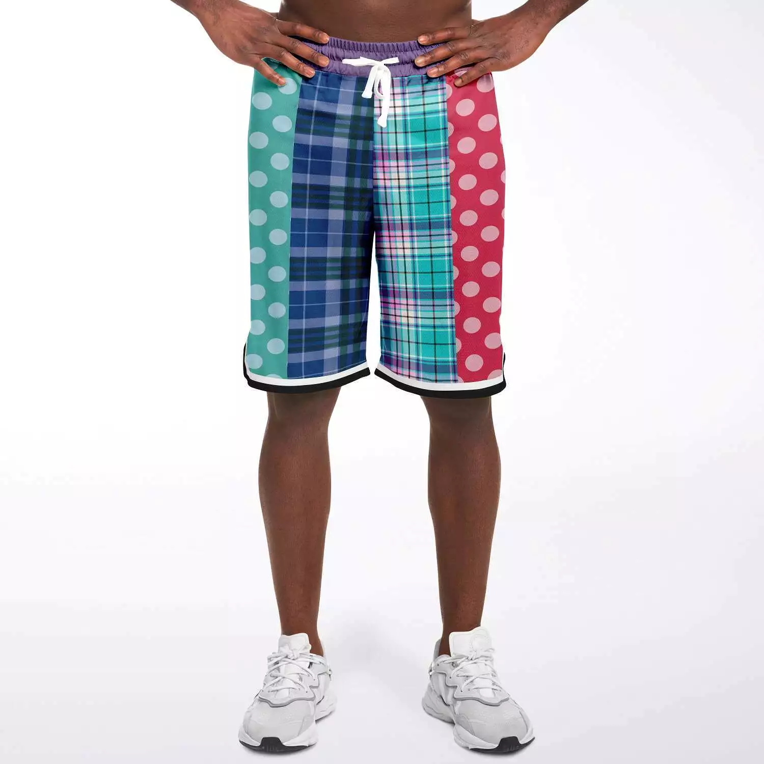 Cerulean Polka Dot Basketball Shorts