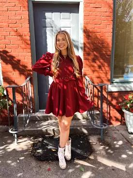 Clearly Classic Belted Mini Dress