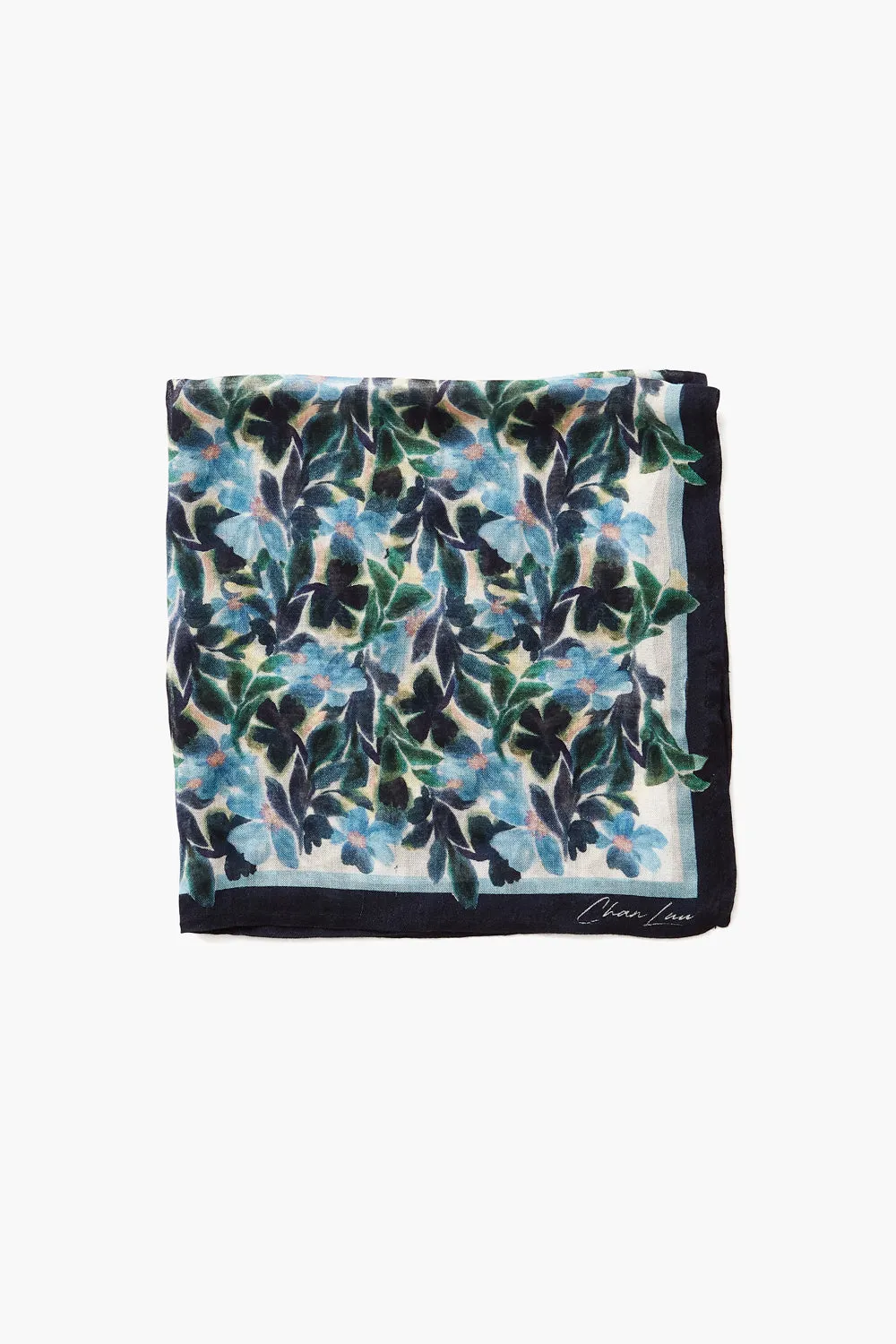 Crown Blue Floral Bandana