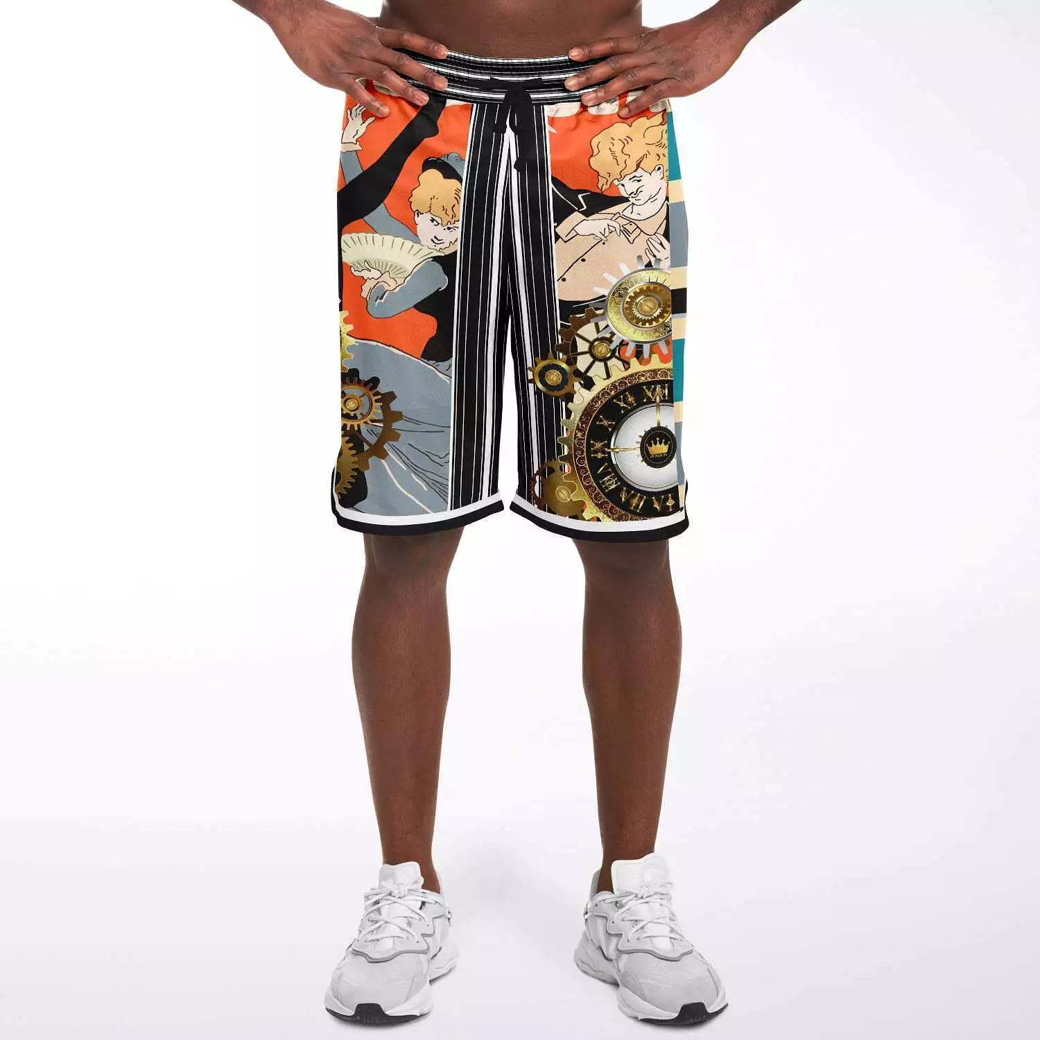 Dance Steps Pinstripe Basketball Shorts