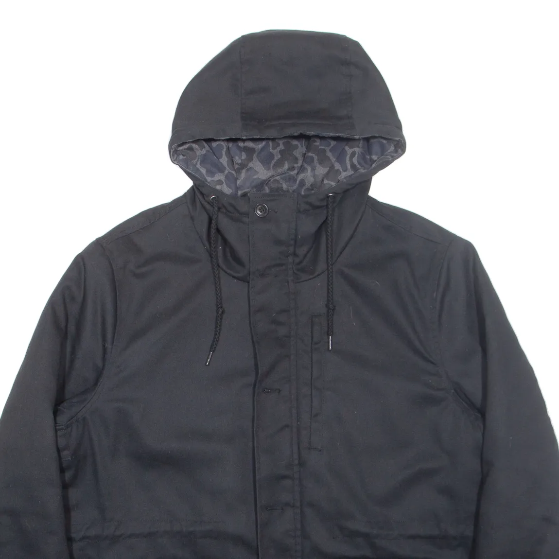 DICKIES Mens Coat Black Hooded L