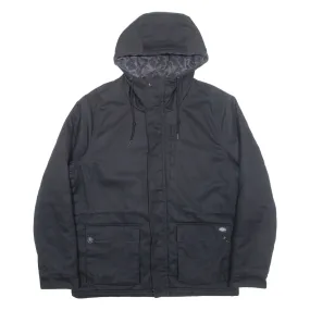 DICKIES Mens Coat Black Hooded L