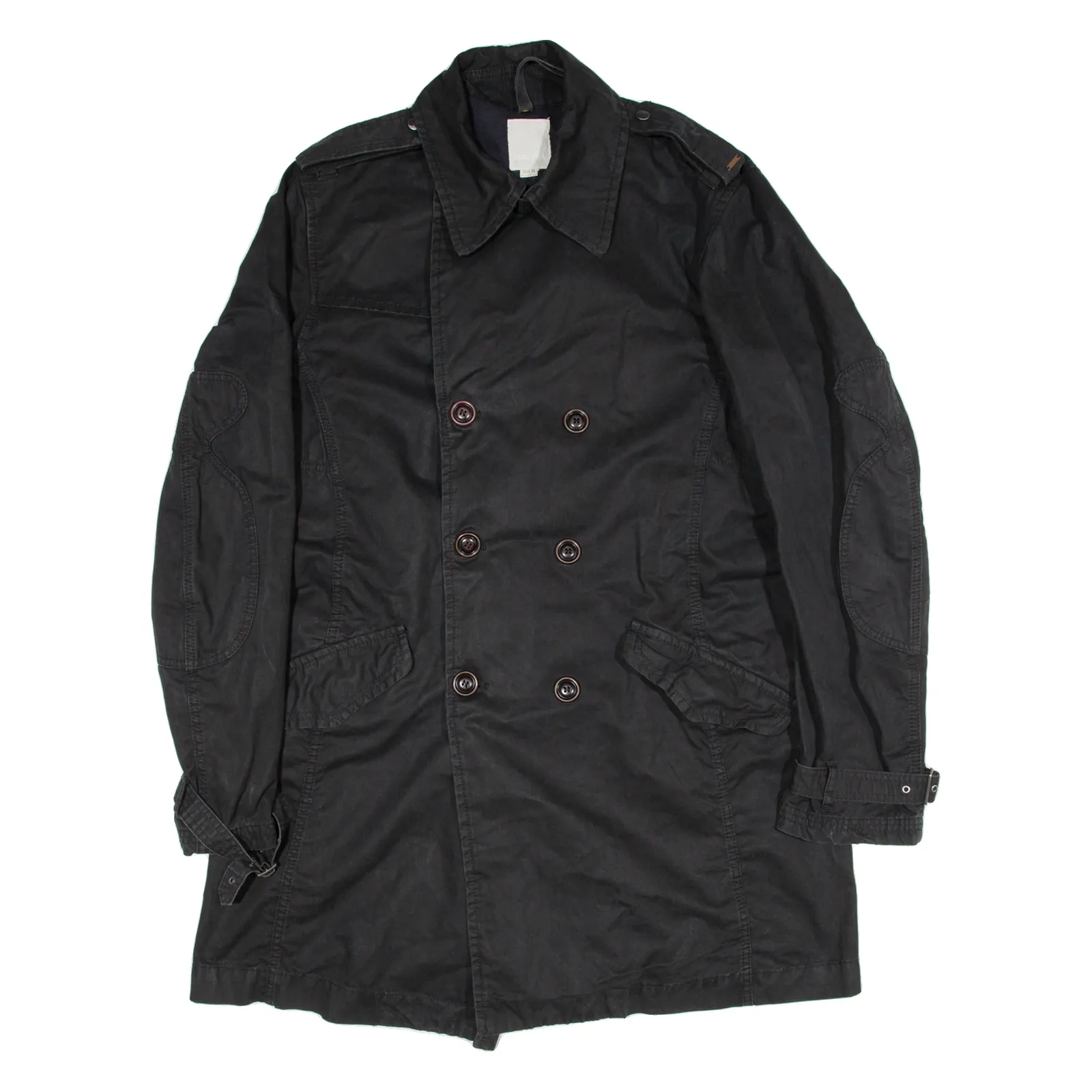 DIESEL Mens Trench Coat Black XL