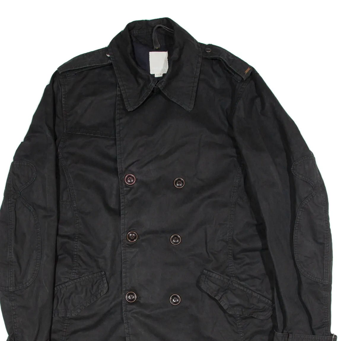 DIESEL Mens Trench Coat Black XL