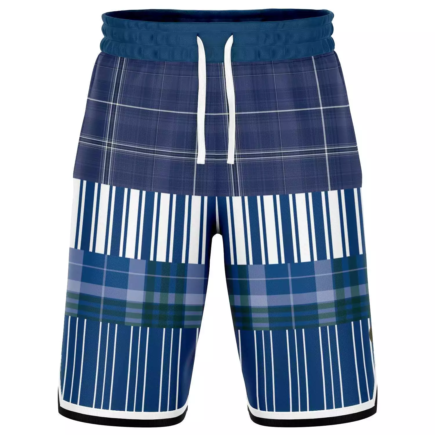 Fair Isle Blue Basketball Shorts