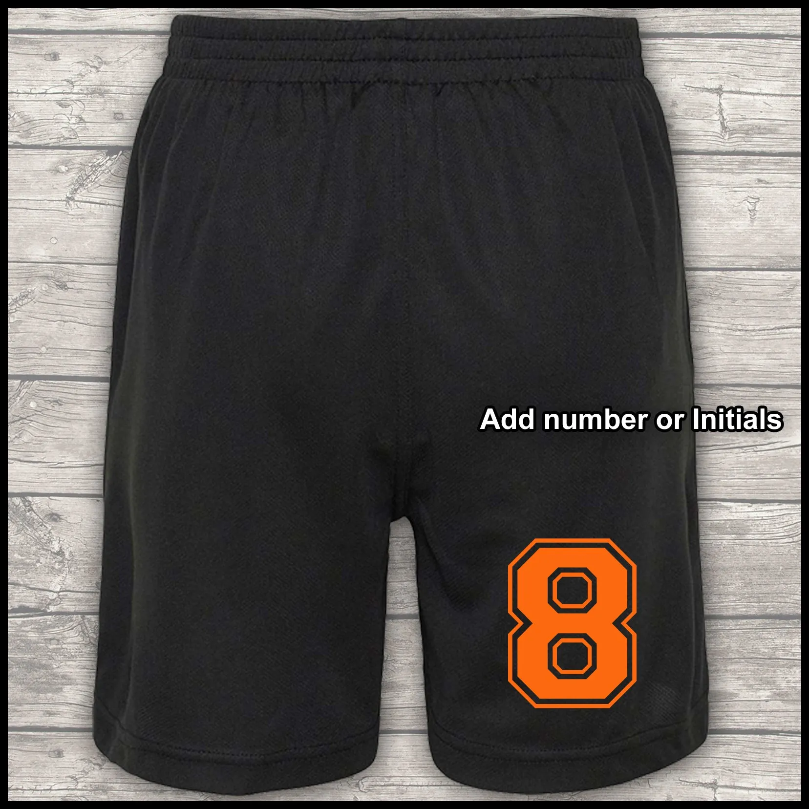 Football Shirt Football Kit Boot Bag Sports Set Water Bottle and Gym Bag Shorts Black and Orange Back To School