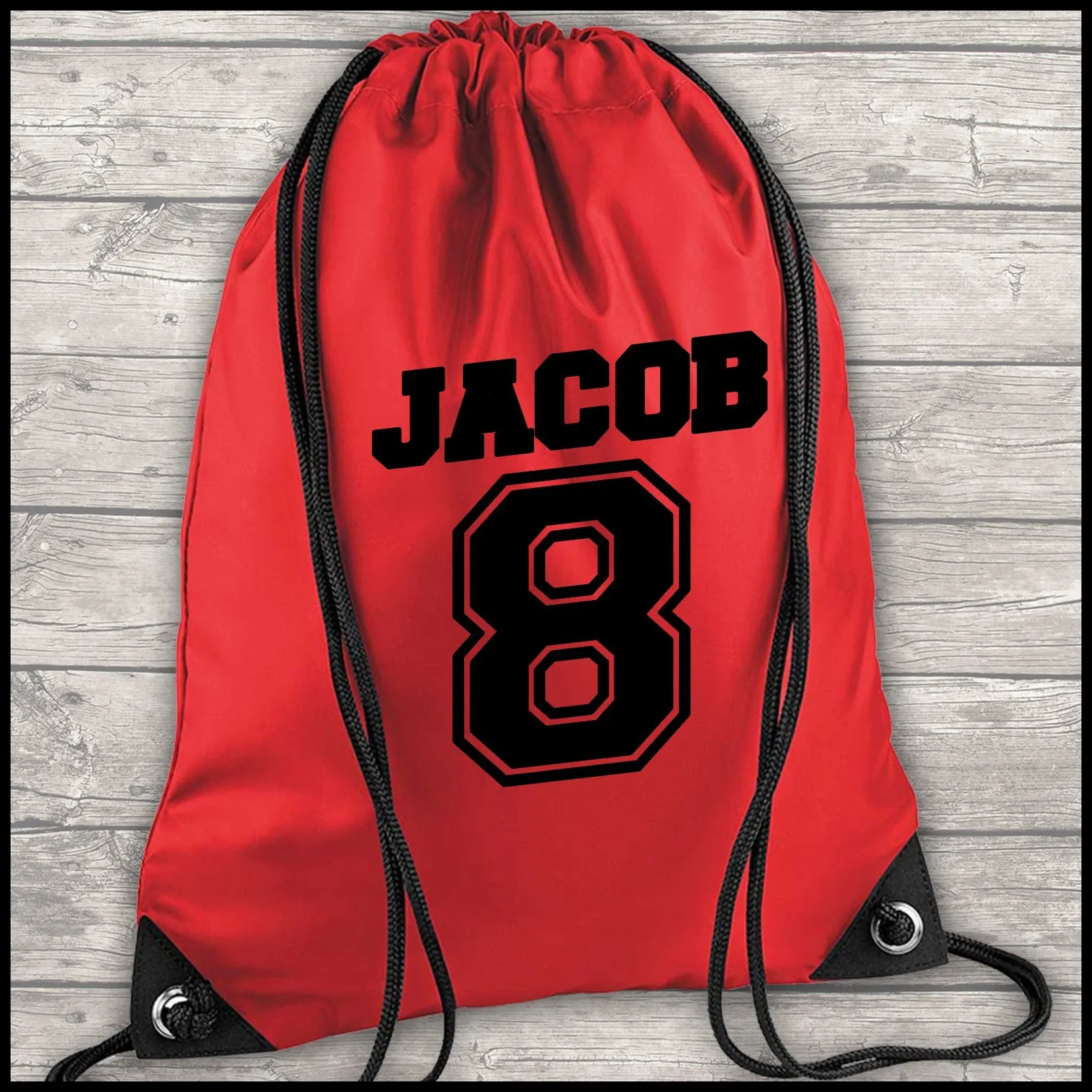 Football Shirt Football Kit Boot Bag Sports Set Water Bottle and Gym Bag Shorts Black and Red Back To School