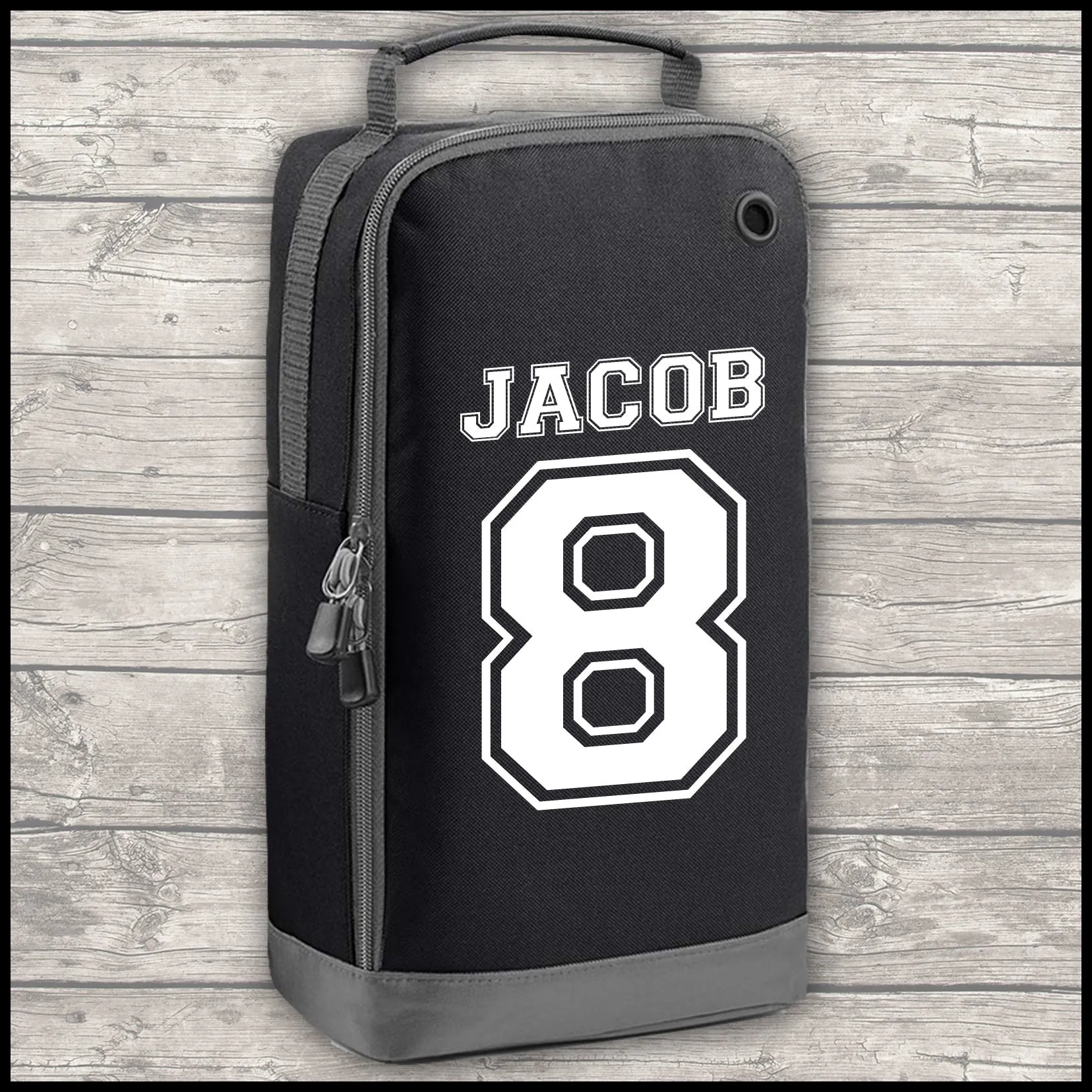 Football Shirt Football Kit Boot Bag Sports Set Water Bottle and Gym Bag Shorts Black and White Back To School