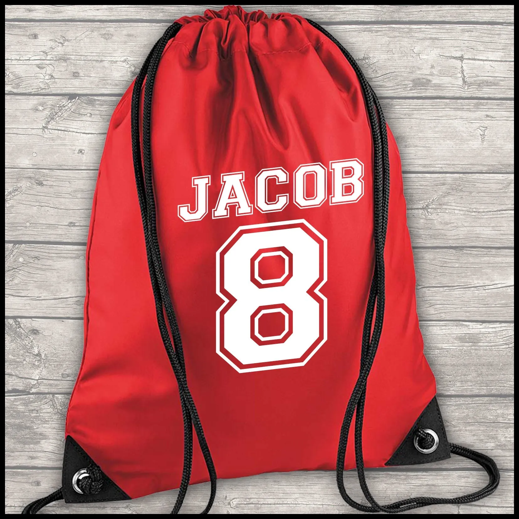 Football Shirt Football Kit Boot Bag Sports Set Water Bottle and Gym Bag Shorts Black, Red and White Back To School