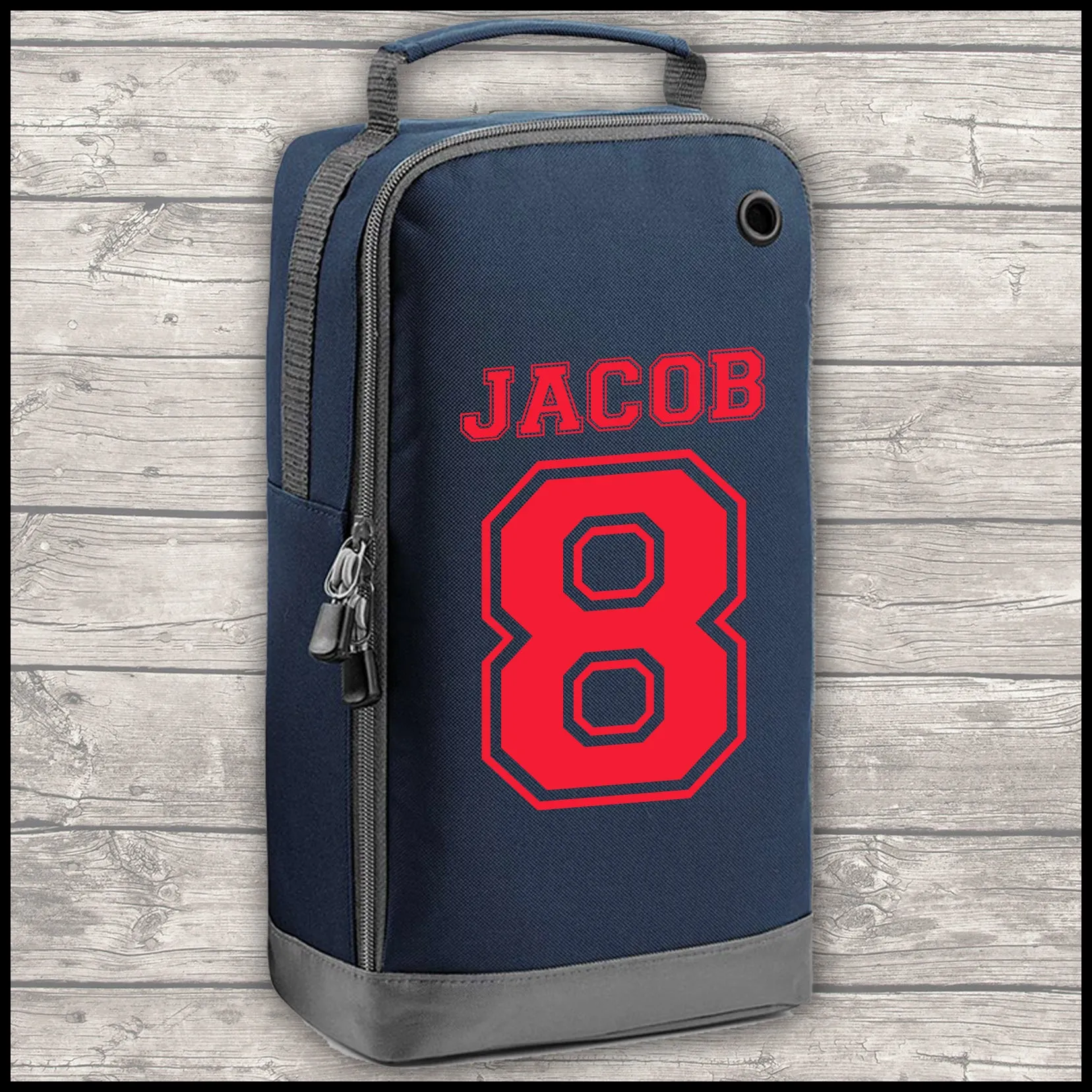 Football Shirt Football Kit Boot Bag Sports Set Water Bottle and Gym Bag Shorts Navy Blue and Red Back To School