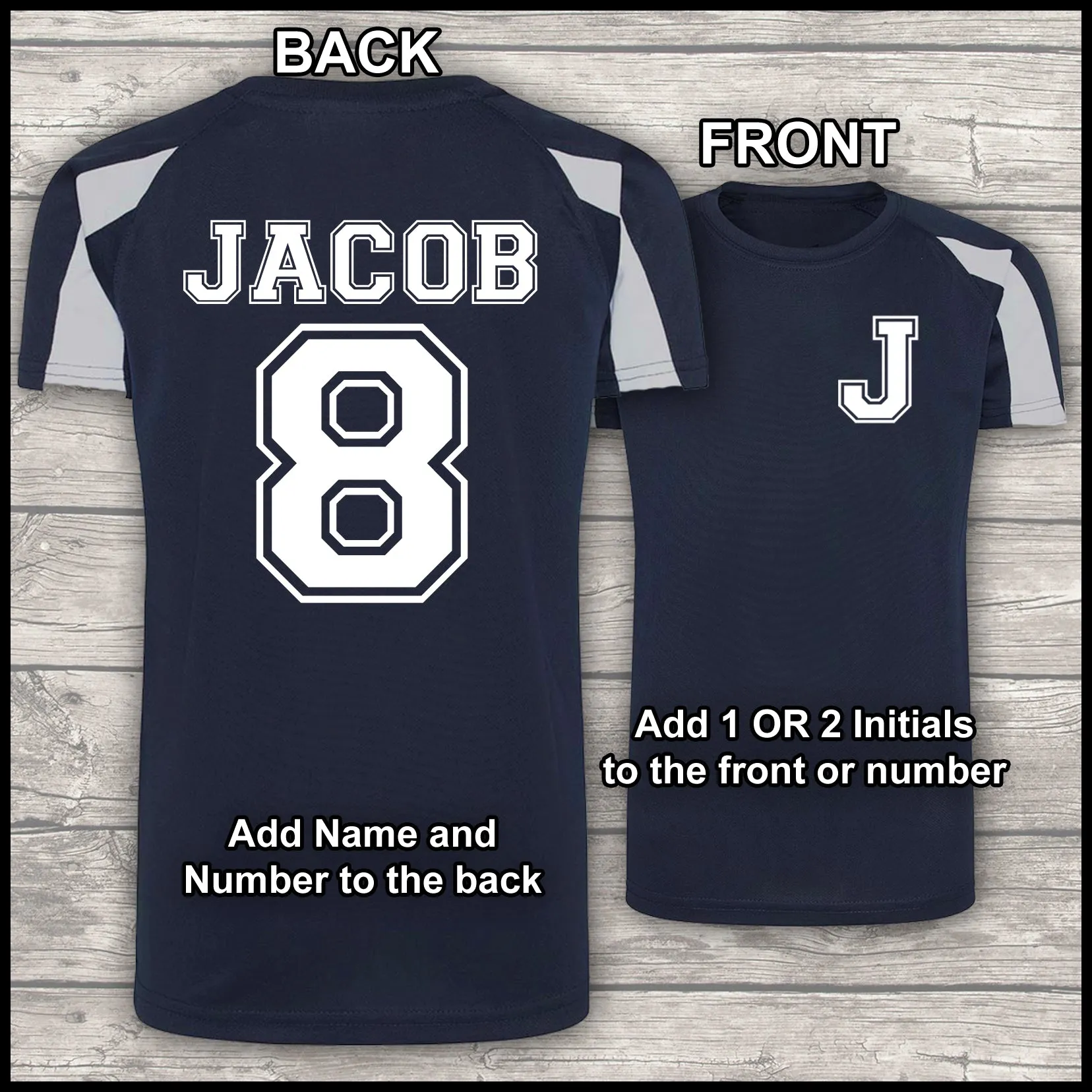 Football Shirt Football Kit Boot Bag Sports Set Water Bottle and Gym Bag Shorts Navy Blue and White Back To School