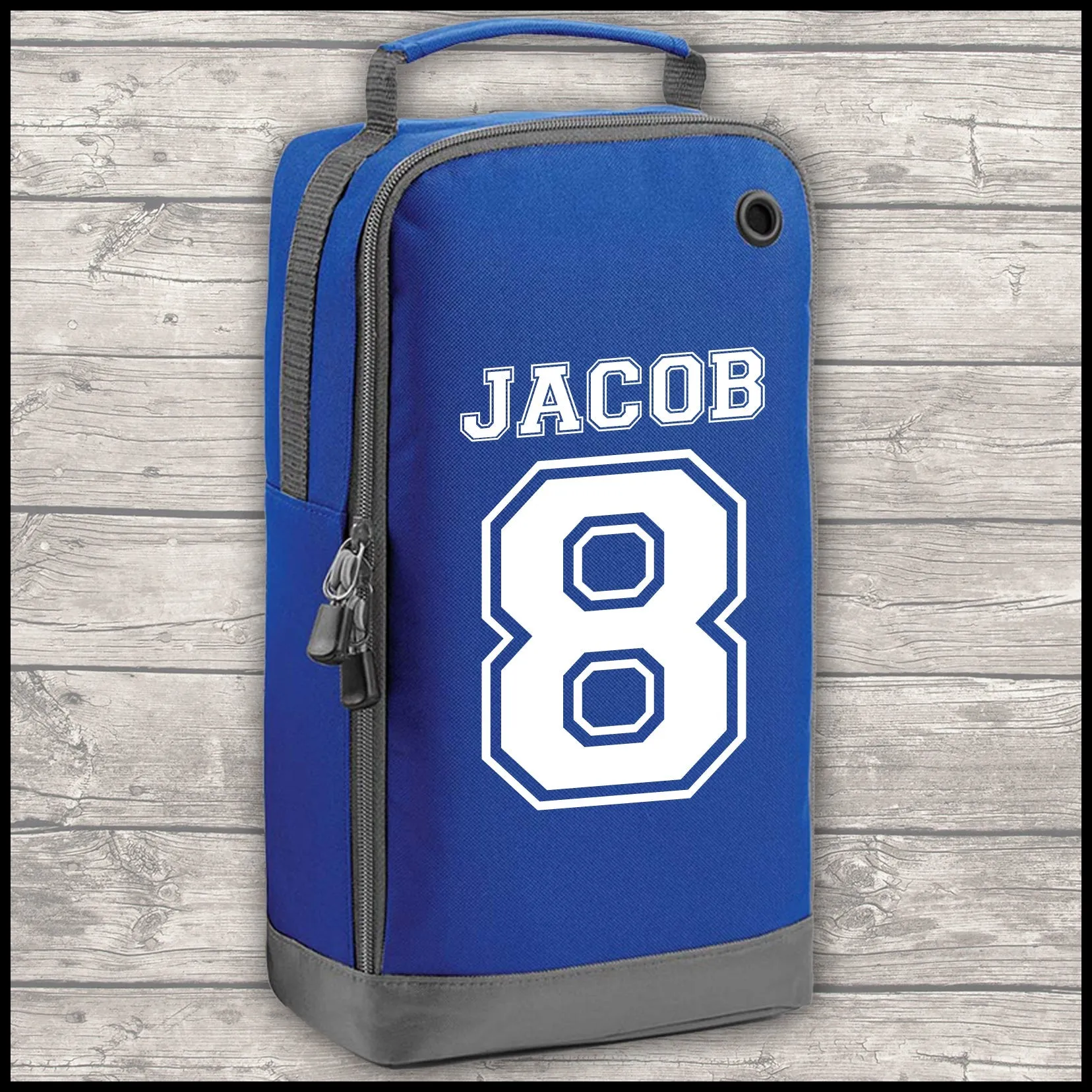 Football Shirt Football Kit Boot Bag Sports Set Water Bottle and Gym Bag Shorts Royal Blue and White Back To School