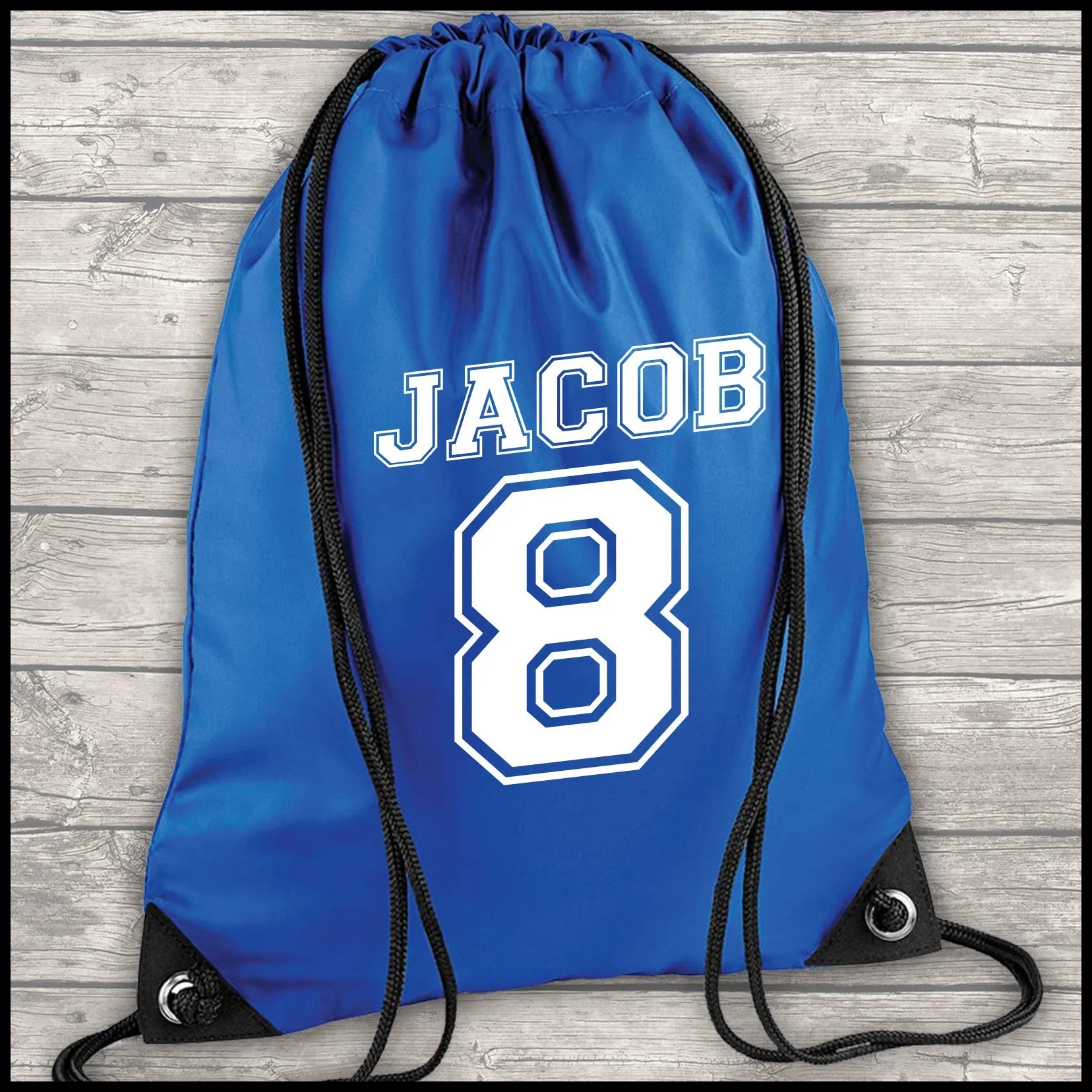 Football Shirt Football Kit Boot Bag Sports Set Water Bottle and Gym Bag Shorts Royal Blue and White Back To School